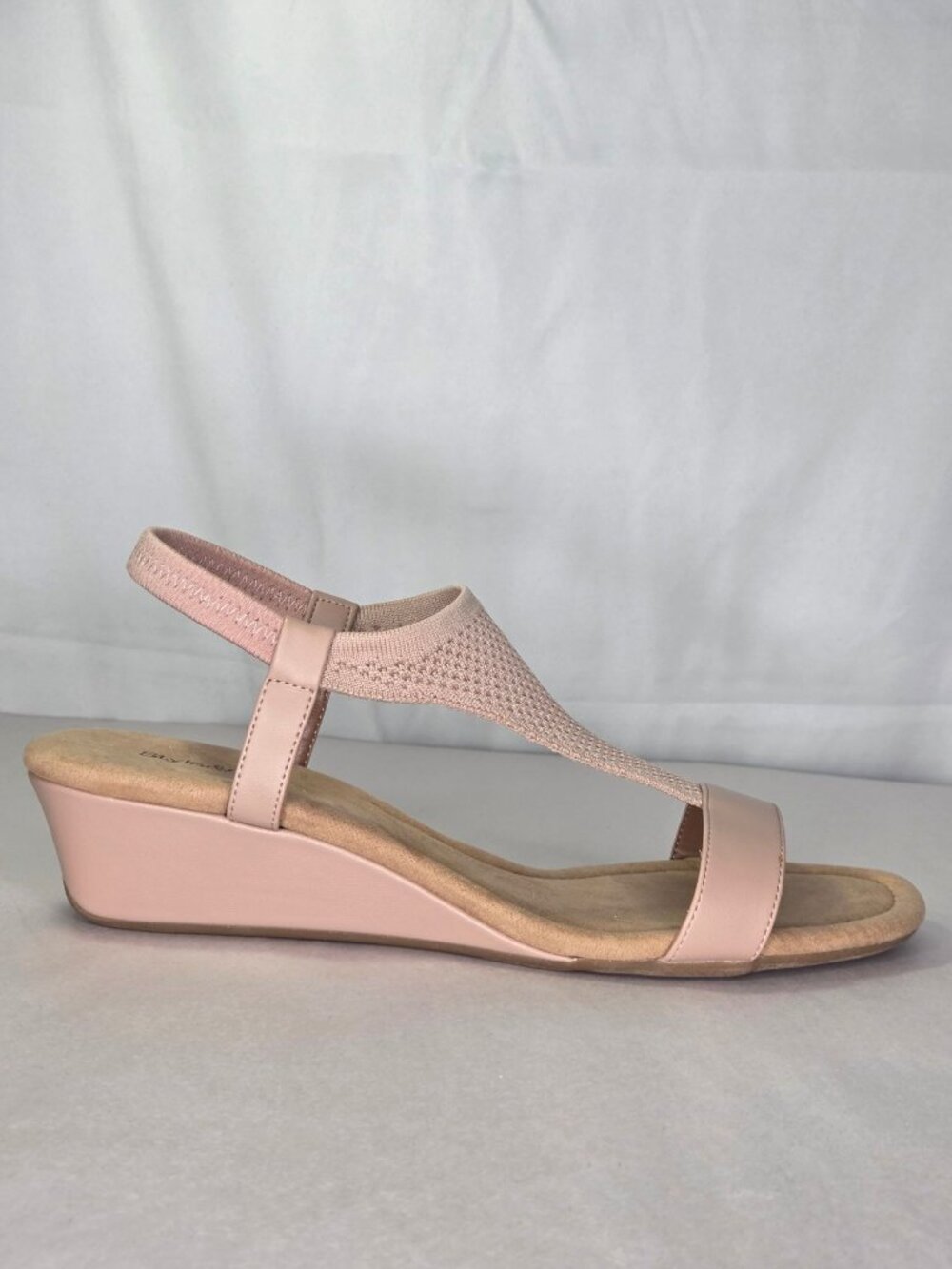 Style & Co Step N Flex Vacanzaa Wedge Sandals - Blush Knit - Picture 3 of 7